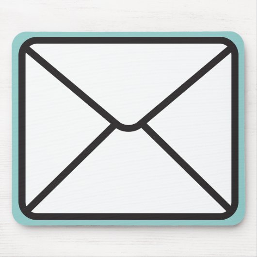 Cute Trendy Envelope Graphic & Custom Background Muismat (Voorkant)