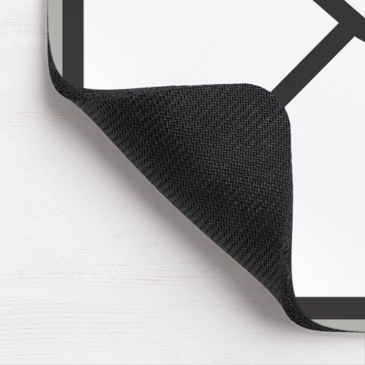 Cute Trendy Envelope Graphic & Grey Muismat (Hoek)