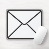 Cute Trendy Envelope Graphic & Grey Muismat (Met muis)