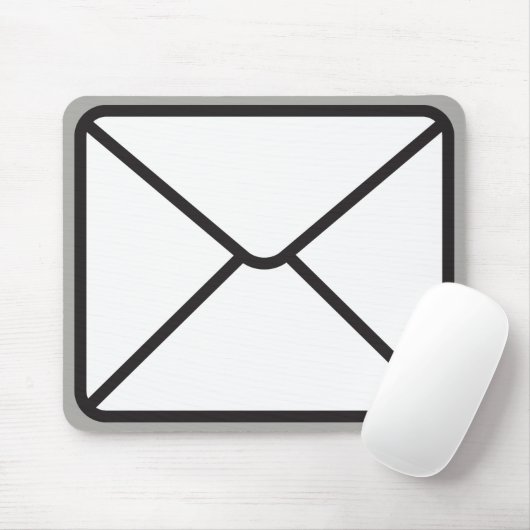 Cute Trendy Envelope Graphic & Grey Muismat (Met muis)