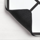 Cute Trendy Envelope Heart Graphic & Grey Muismat (Hoek)