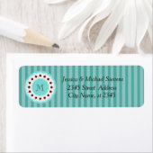 Cute trendy girly ladybugs monogram etiket (Insitu)