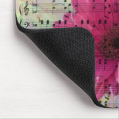 Cute trendy girly waterverven Gerbera bloemen Muismat (Hoek)