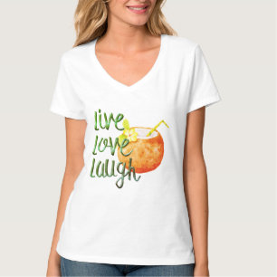 Cute trendy live love ach strand vakantion shirt