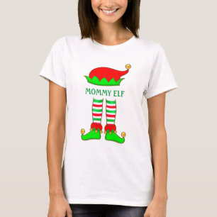 Cute Trendy mammie Elf Kerstmis T-Shirt