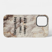 Cute Trendy Marble Hoesje-Mate iPhone Case Hoesje (Achterkant horizontaal)