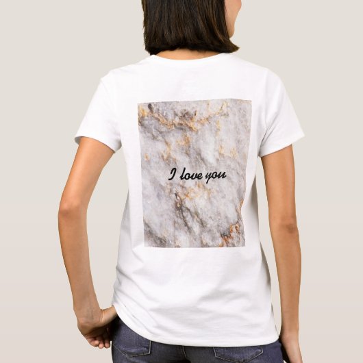 Cute Trendy Marble T-shirt (Achterkant)
