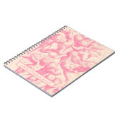 Cute Trendy  Pink Angels Notitieboek (Linkerzijde)