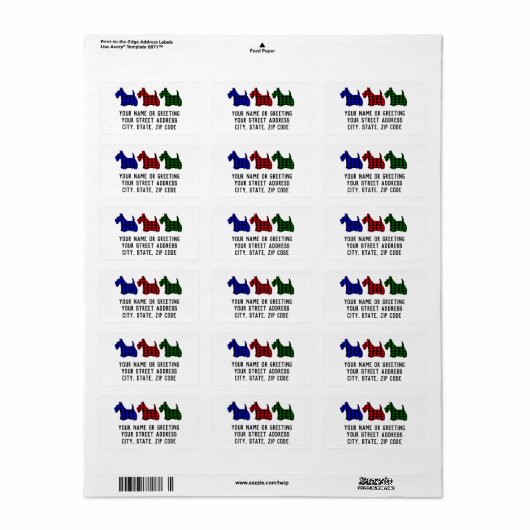 Cute Trendy Pset-kerstcadeaulabel Etiket (Full Sheet)