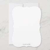 Cute Trendy Red & Black Corset Lingerie Invitation Kaart (Achterkant)