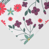Cute trendy romantic floral Patroon Tissuepapier (Detail)