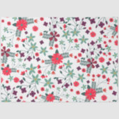 Cute trendy romantic floral Patroon Tissuepapier (Voorkant)