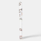 Cute trendy roze lintbogen omlijnd in zwart Case-Mate iPhone case (Achterkant / Links)