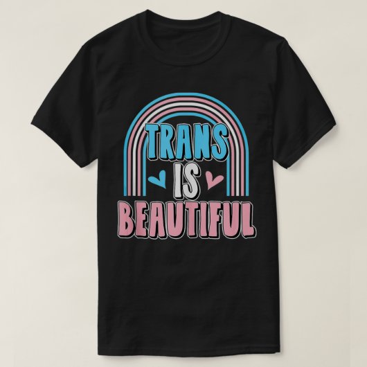 Cute Trendy Trans is een prachtige transgender Pri T-shirt (Design voorkant)