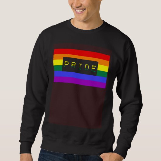 Cute Trendy Unique LGBTQ Gay Pride Flag Queer Quot Trui (Voorkant)