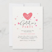 Cute trendy Valentijnsdag hartjes Kaart (Voorkant)