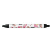 Cute Trendy Waterverf Sushi Sake en Chopsticks Zwarte Inkt Pen (Voorkant)