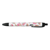Cute Trendy Waterverf Sushi Sake en Chopsticks Zwarte Inkt Pen (Bodem)