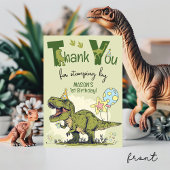 Cute TRex Dinosaur One-Rex 1e Verjaardagsfeestje Bedankkaart