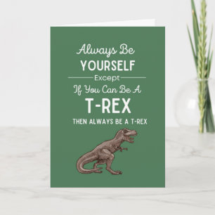 Cute Trex Kaarten Dinosaur Grappig Humor Humoristi