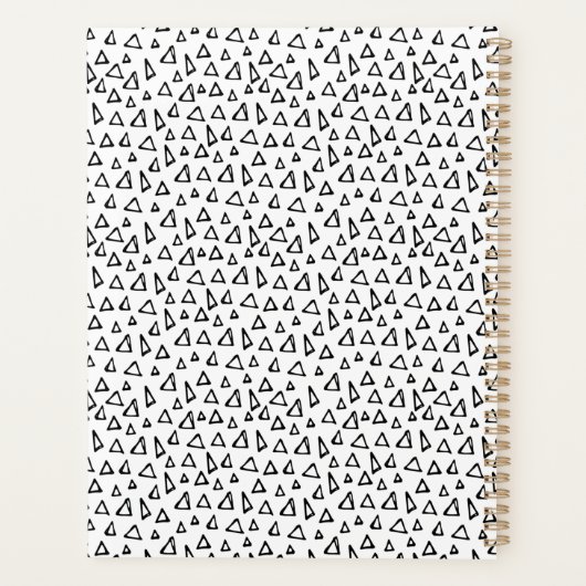 Cute Triangles Pattern Best Teacher Ever Planner (Achterkant)