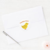 Cute Triathlon Chick Ronde Sticker (Envelop)