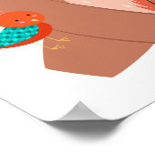 Cute Tribal Beer is een hersenzenuwstelsel Poster (Hoek)