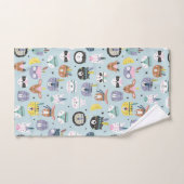 Cute Tribal Face Pattern Bad Handdoek (Handdoek)