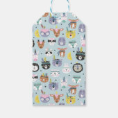 Cute Tribal Face Pattern Cadeaulabel (Achterkant)