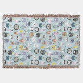 Cute Tribal Face Pattern Deken (Voorkant)