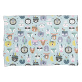 Cute Tribal Face Pattern Kussensloop (Voorkant-Rechts)