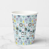 Cute Tribal Face Pattern Papieren Bekers (Rechts)