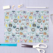 Cute Tribal Face Pattern Tissuepapier (Craft)