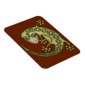 Cute Tribal Green Gecko Magneet (Rechterzijde)