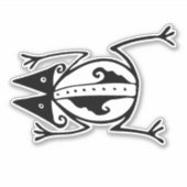 Cute tribal kikkervis sticker (Voorkant)