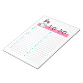 Cute Tribal Kitty Cat om lijst te doen Notitieblok (Schuin)