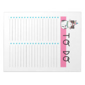 Cute Tribal Kitty Cat om lijst te doen Notitieblok (Voorkant)