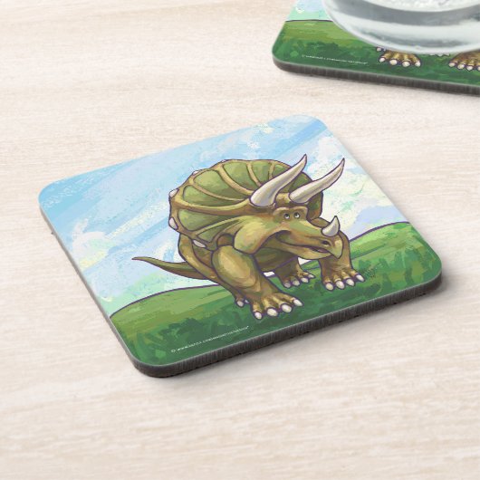 Cute Triceratops Art Gifts & Accessoires Bier Onderzetter (Linkerzijde)