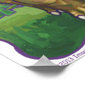 Cute Triceratops Art Gifts & Accessoires Poster (Hoek)