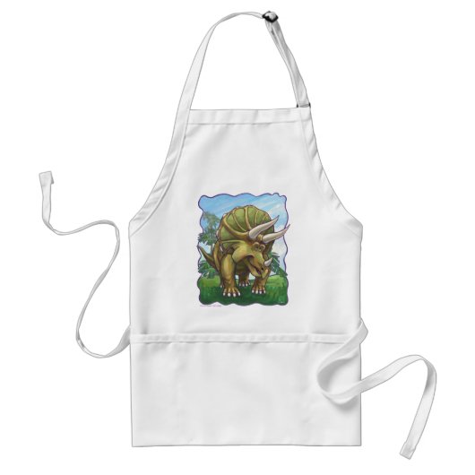 Cute Triceratops Art Gifts & Accessoires Standaard Schort (Voorkant)