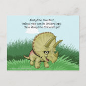 Cute Triceratops Briefkaart (Voorkant)