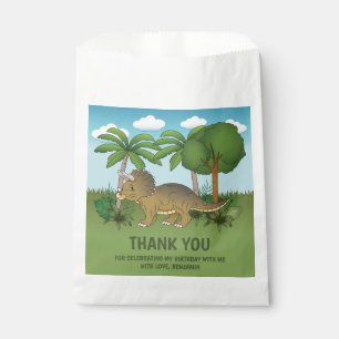 Cute Triceratops Dinosaur Birthday Bedankt Bedankzakje