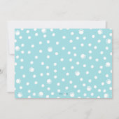 Cute Triceratops Dinosaur Tracks Boy Baby shower Kaart (Achterkant)