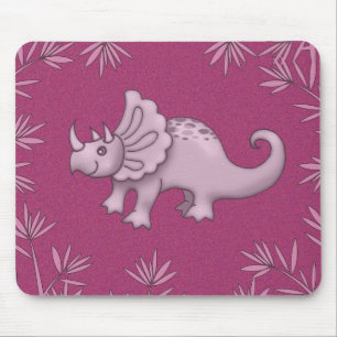 Cute Triceratops Dinosaurus Muismat