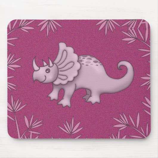 Cute Triceratops Dinosaurus Muismat (Voorkant)