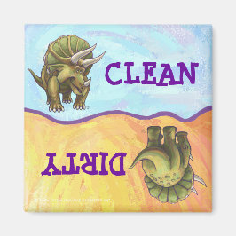 Cute Triceratops Dirty Clean Diswasher Magnet