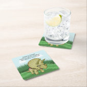 Cute Triceratops Kartonnen Onderzetters (Insitu)