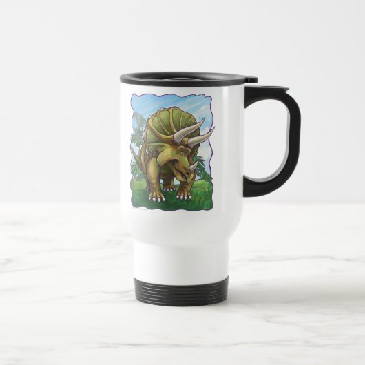 Cute Triceratops Kunst Geschenken & Accessoires Reisbeker (Rechts)