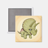 Cute Triceratops Magneet (Voorkant / Achterkant)