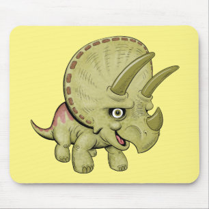 Cute Triceratops Muismat
